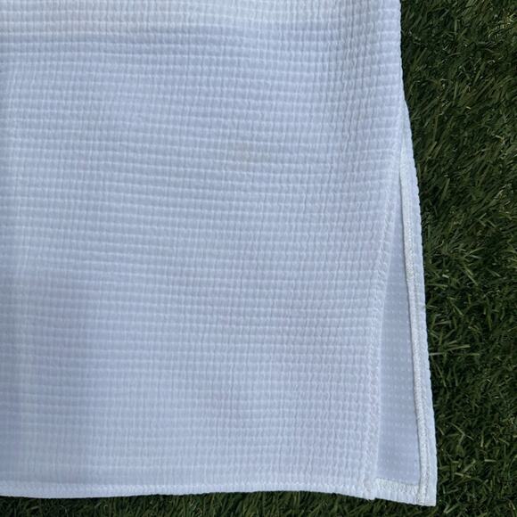 Helmut Lang Raze Drape Top Textured Seersucker Zip Back Bralette Flowy Tank Sm - Picture 2 of 12